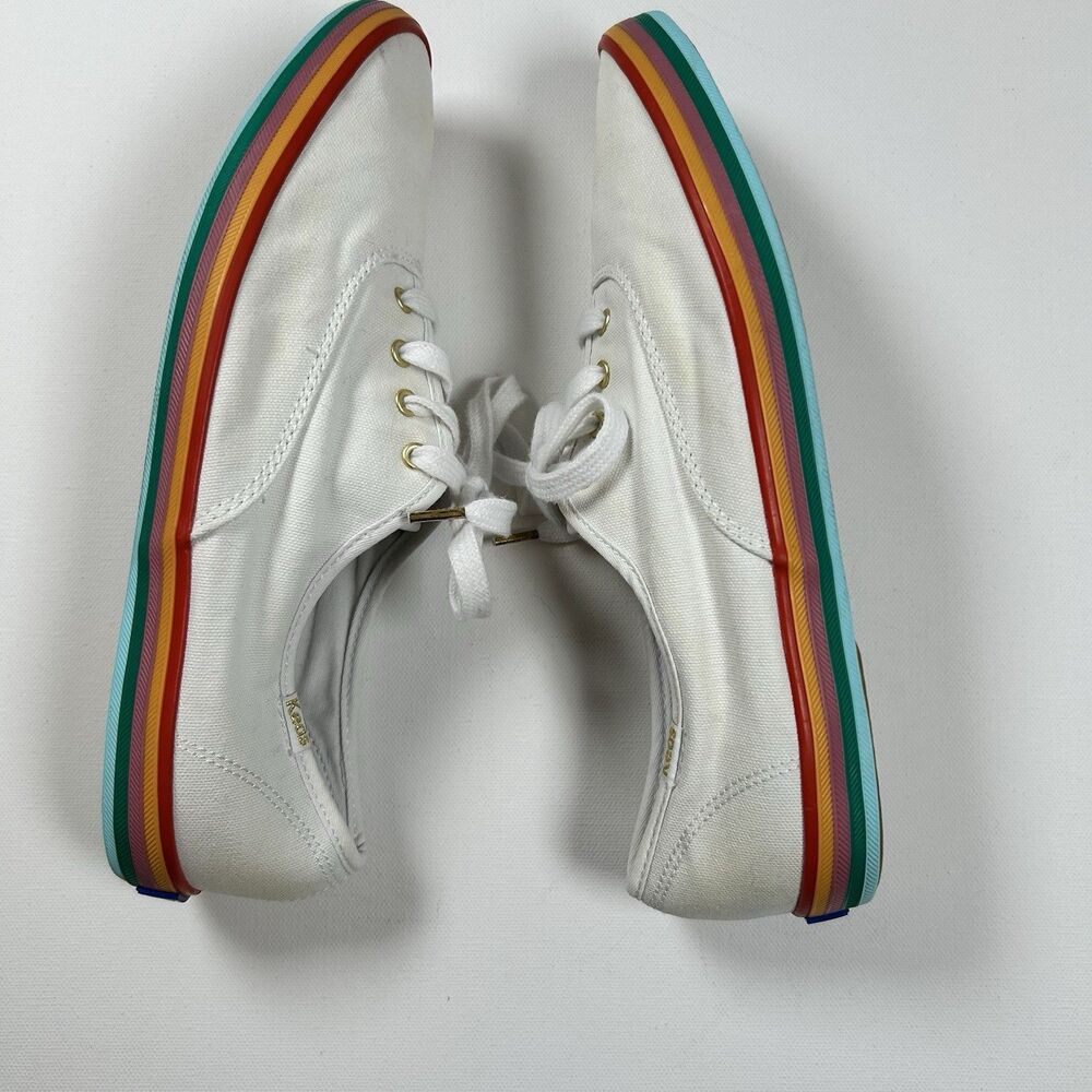 Keds Rainbow Sole Sneakers Tennis Shoes White Dream Foam Womens Size 9/ EUR 40 - Picture 7 of 11